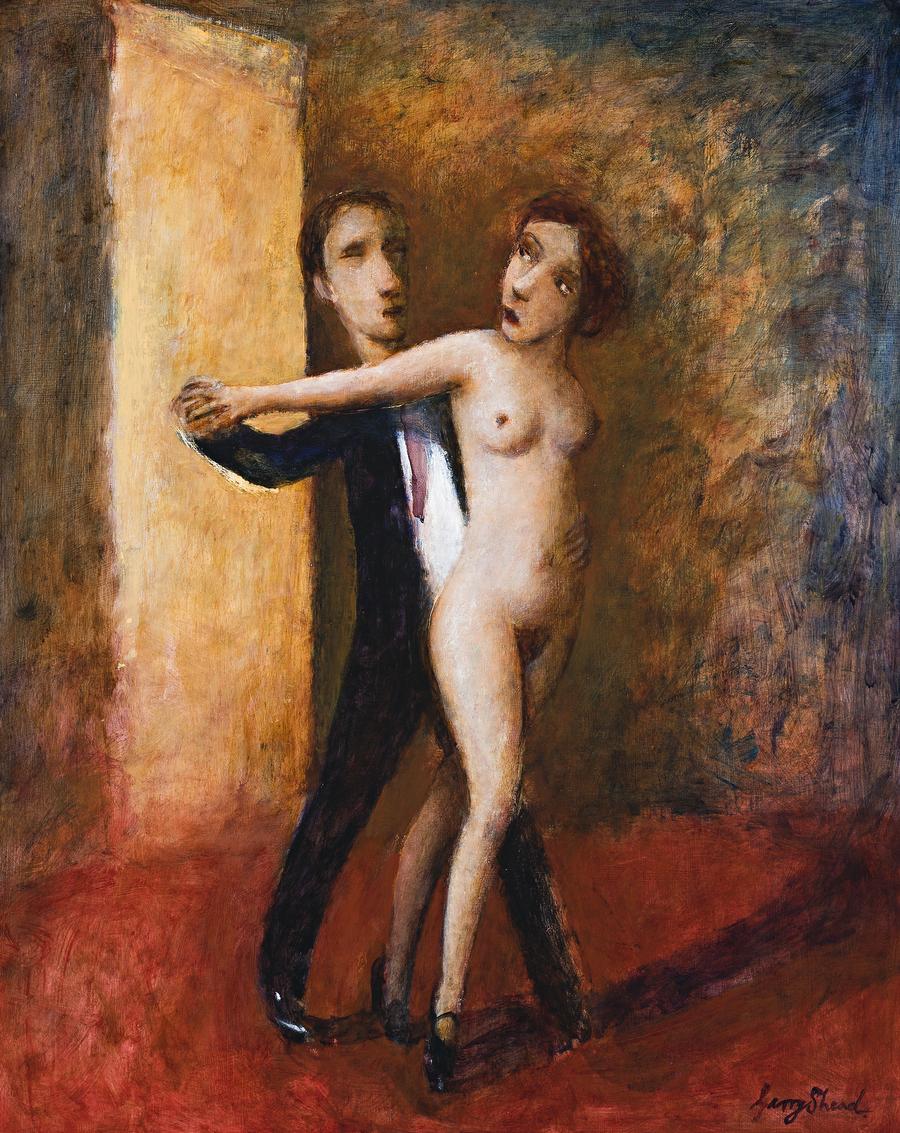 Dancer With Eyes Shut by Garry Shead, 2002